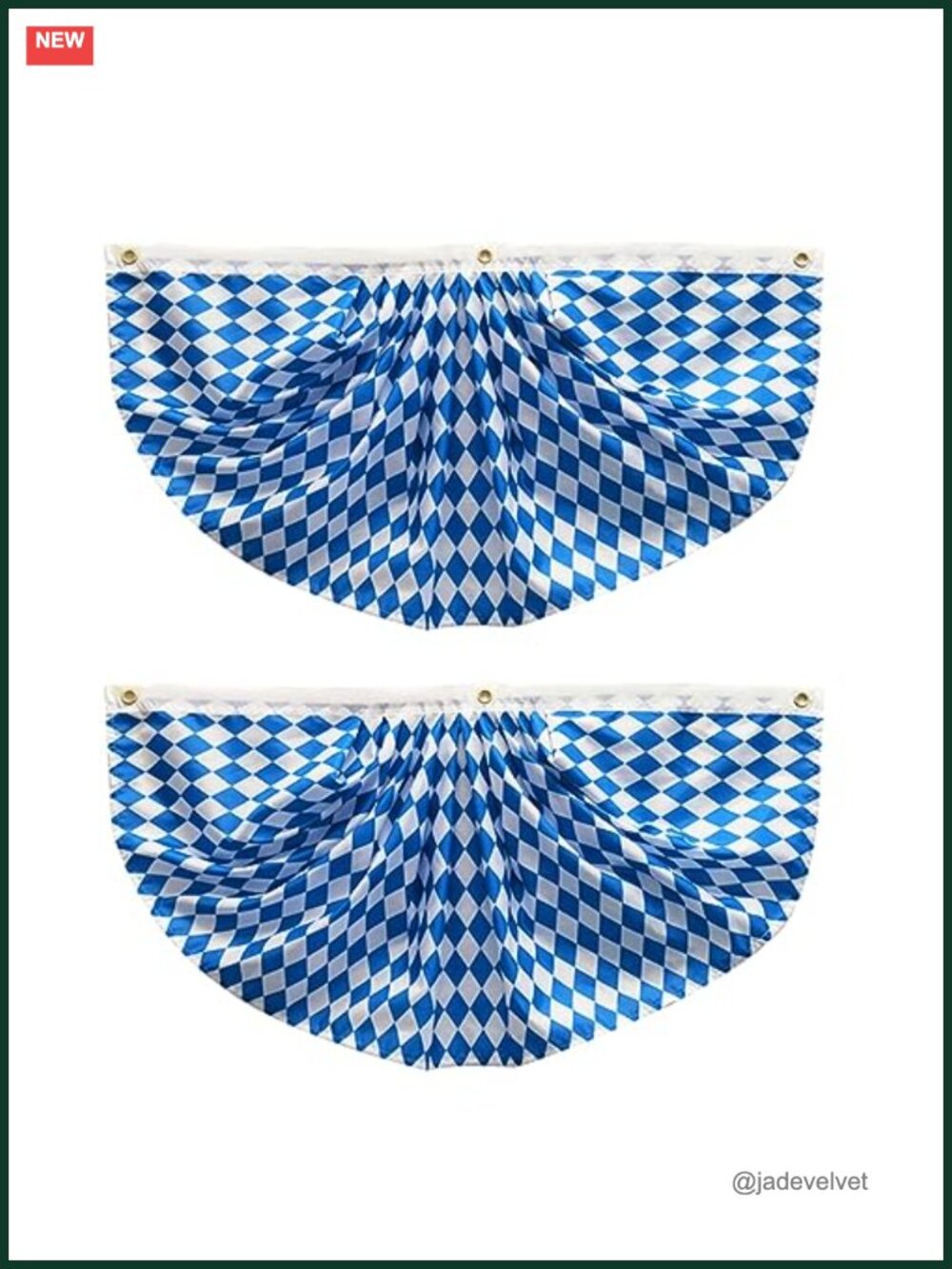 Oktoberfest Fabric Bunting 2-Pack - Outdoor Party Flags